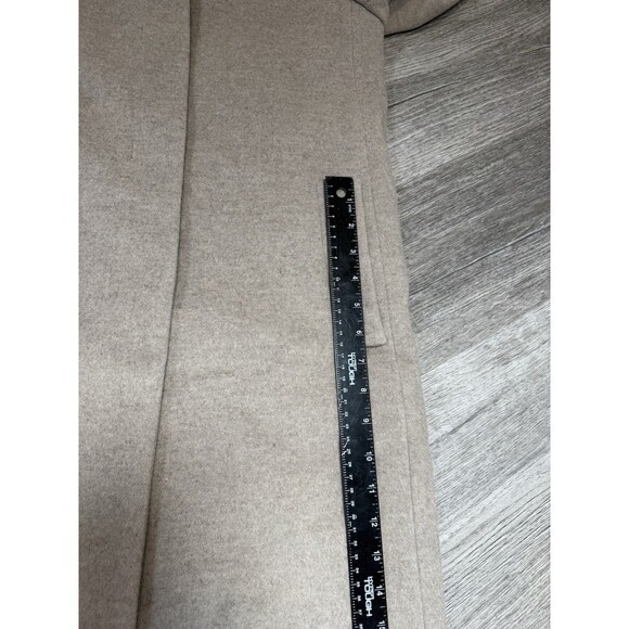 Cinzia Rocca Icons Oatmeal Wool/Cashmere Coat Inverted Notch Collar NWT Size 6 - Picture 14 of 16